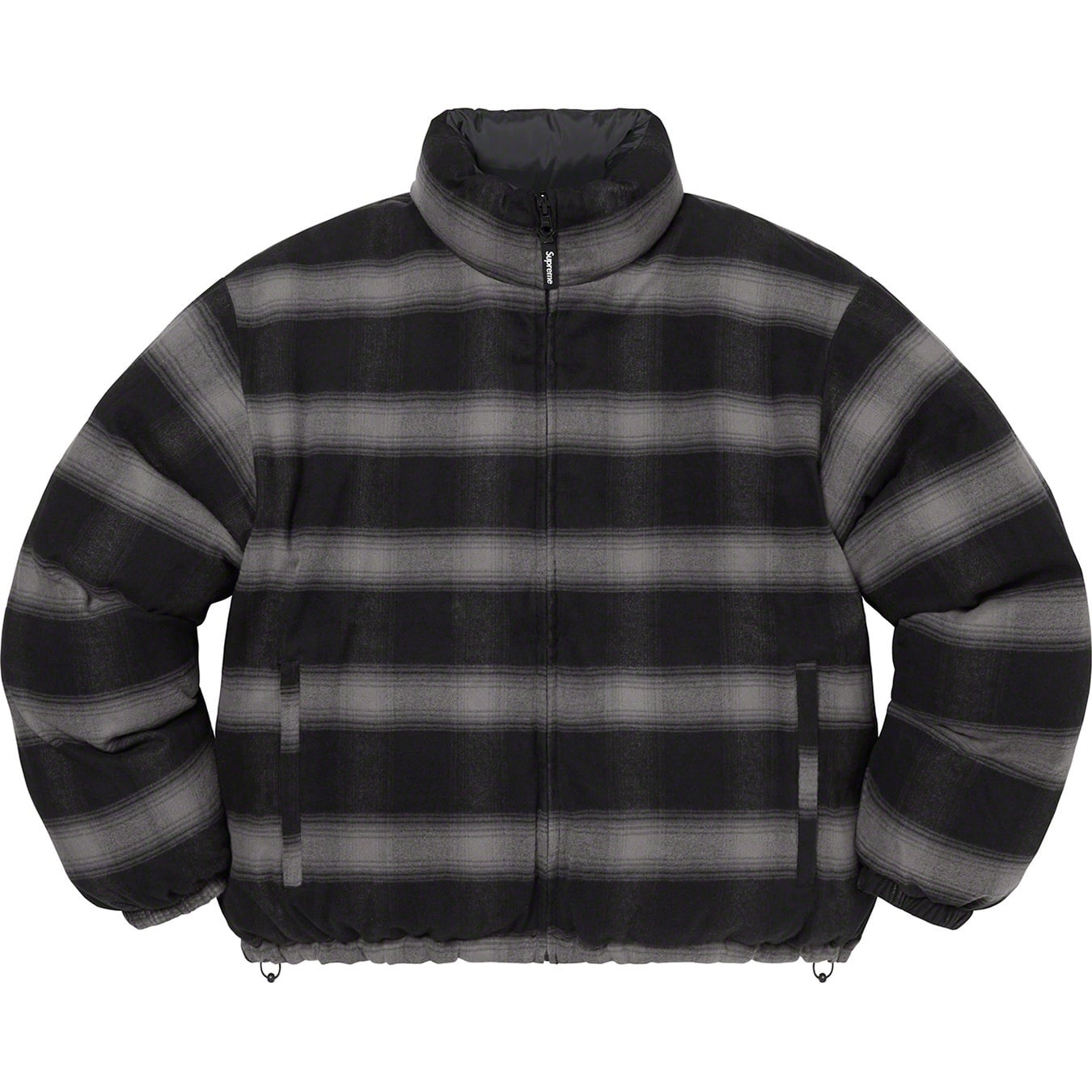 Flannel Reversible Puffer Jacket view 16
